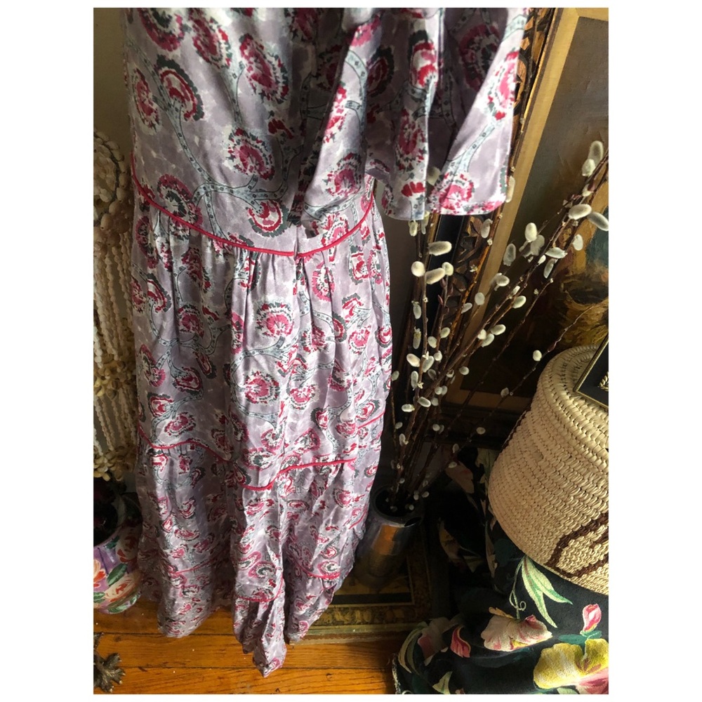 Vajor Wine Maxi Batik dress print made in India - Picture 7 of 16
